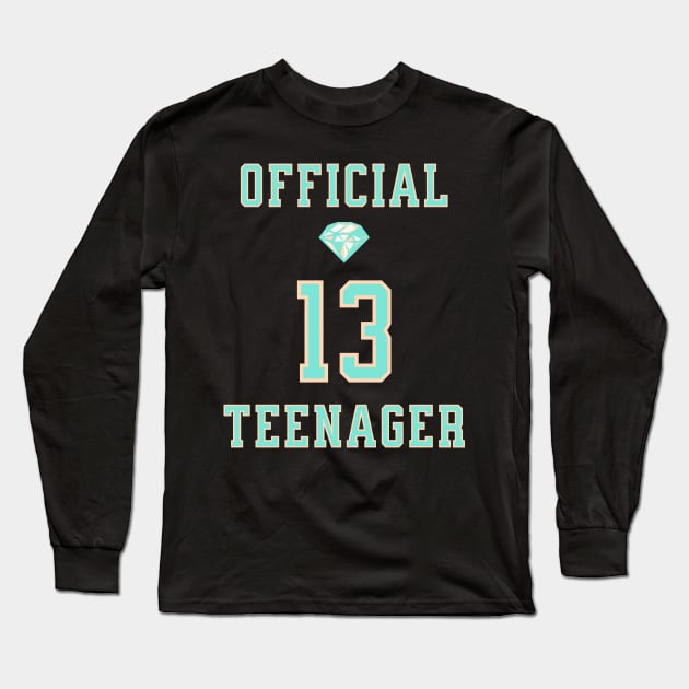 Official Teenager Diamond Tee Long Sleeve T-Shirt by little osaka shop